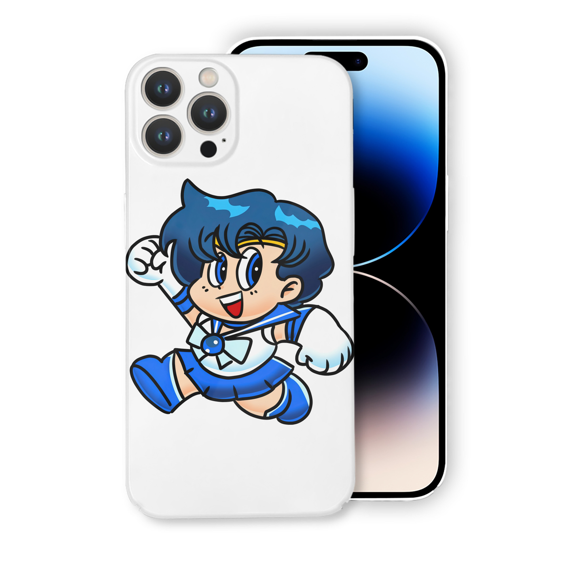 （画像用） 美少女戦士セーラームーン 水野 亜美 みずの あみ Sailor Moon Mizuno Ami 【iPhone 14シリーズ対応】ハードケース